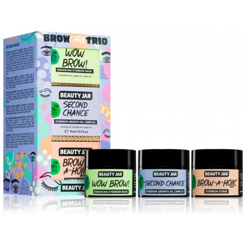 Set Regalo Trio Cura Sopracciglia Beauty Jar
