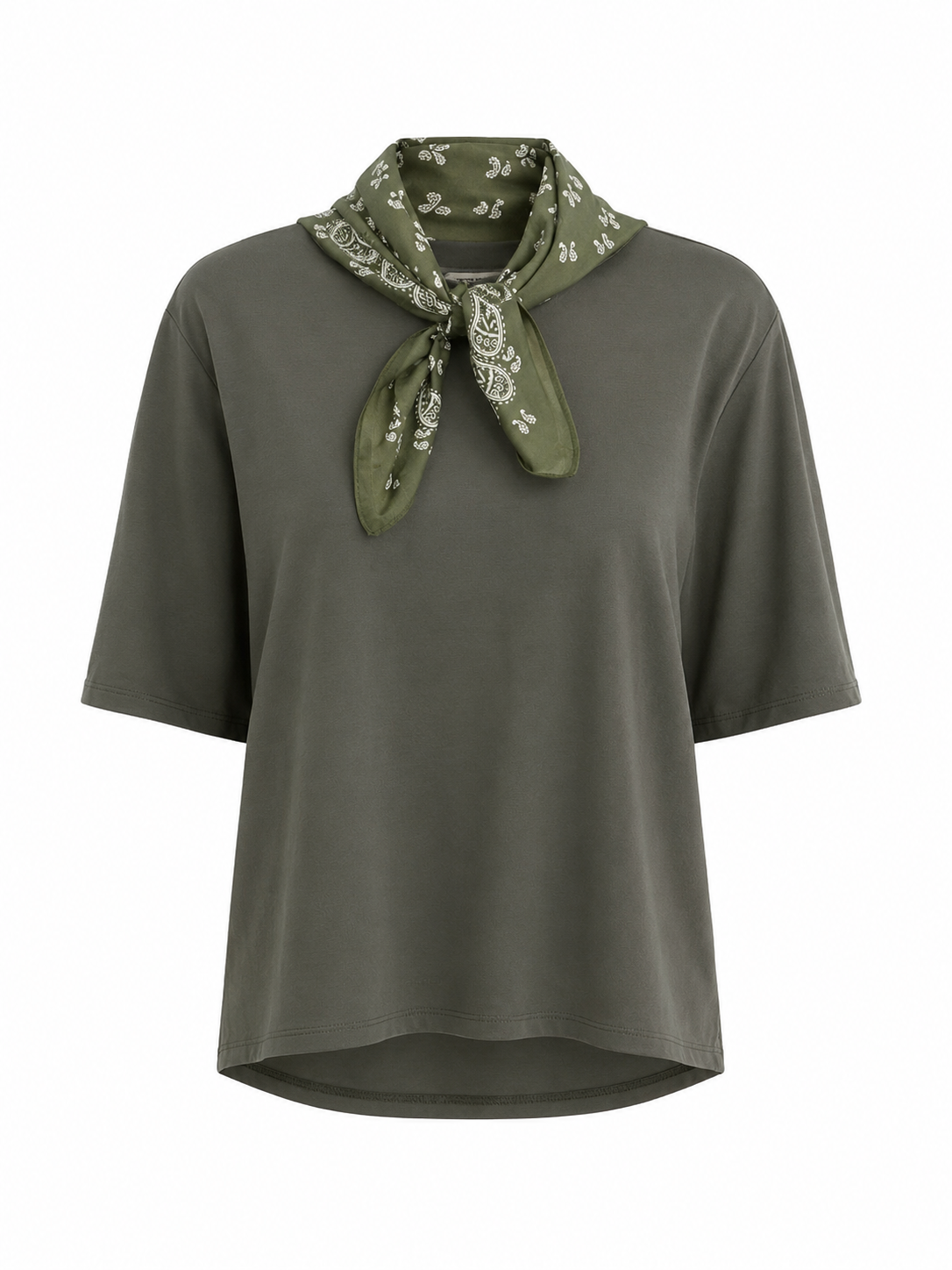 T-shirt foulard verde