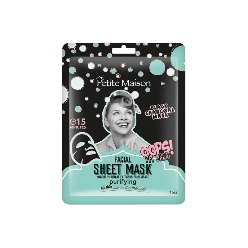 Maschera in Tessuto Purificante Petite Maison Nera 25ml