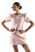 Blusa Rosa con Chiusura a Bottoni