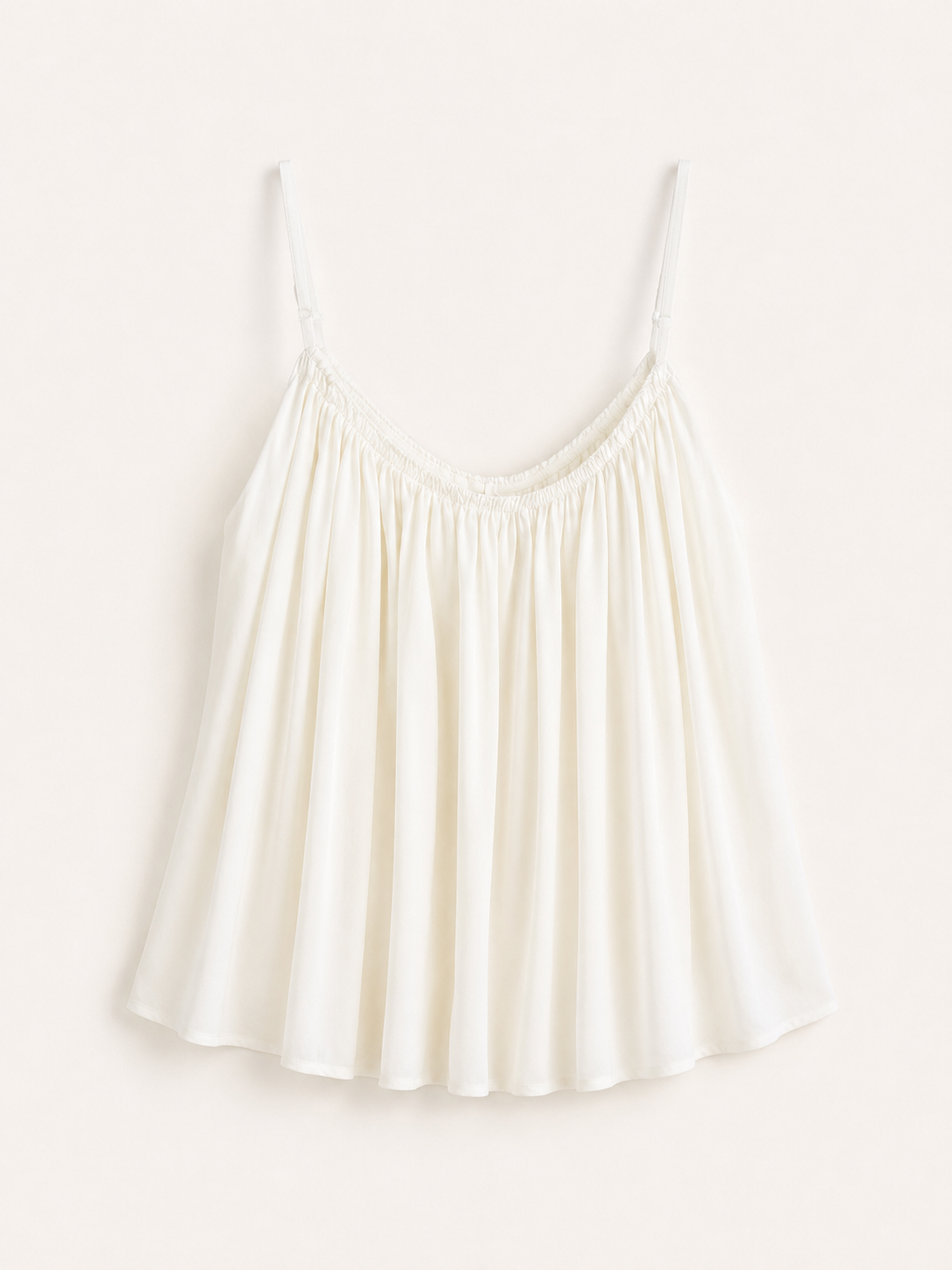 Top drappeggio bianco