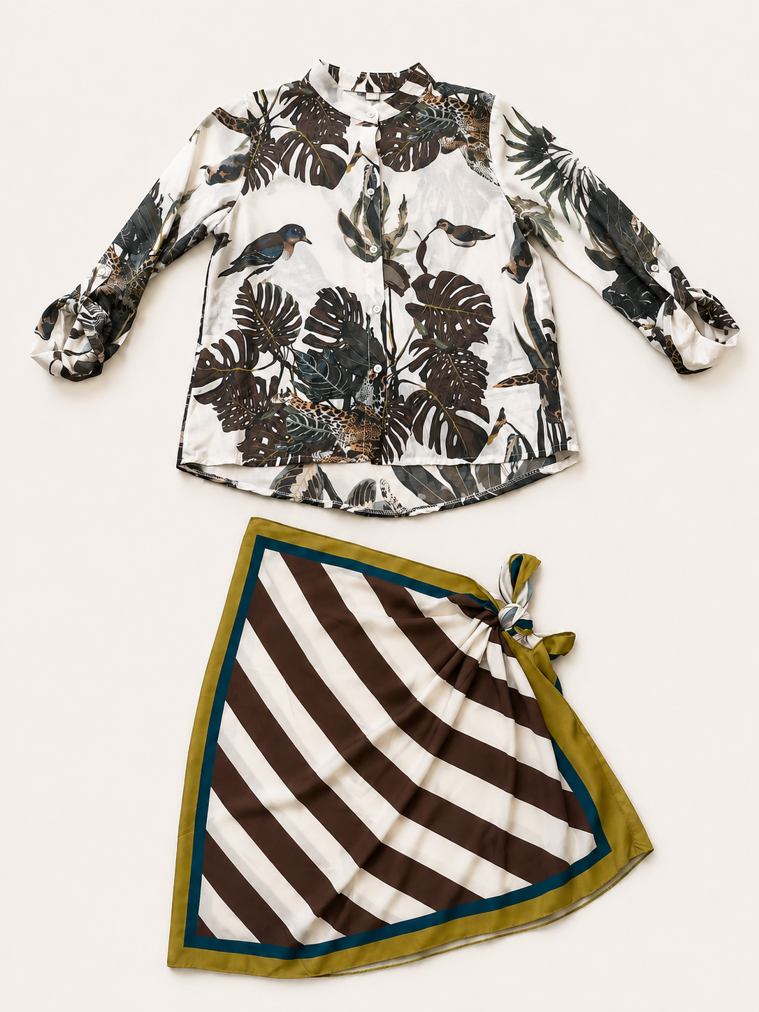Set camicia + pareo safari