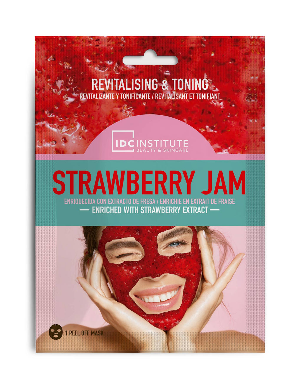 Maschera viso Idc Strawberry Jam rivitalizzante e tonificante