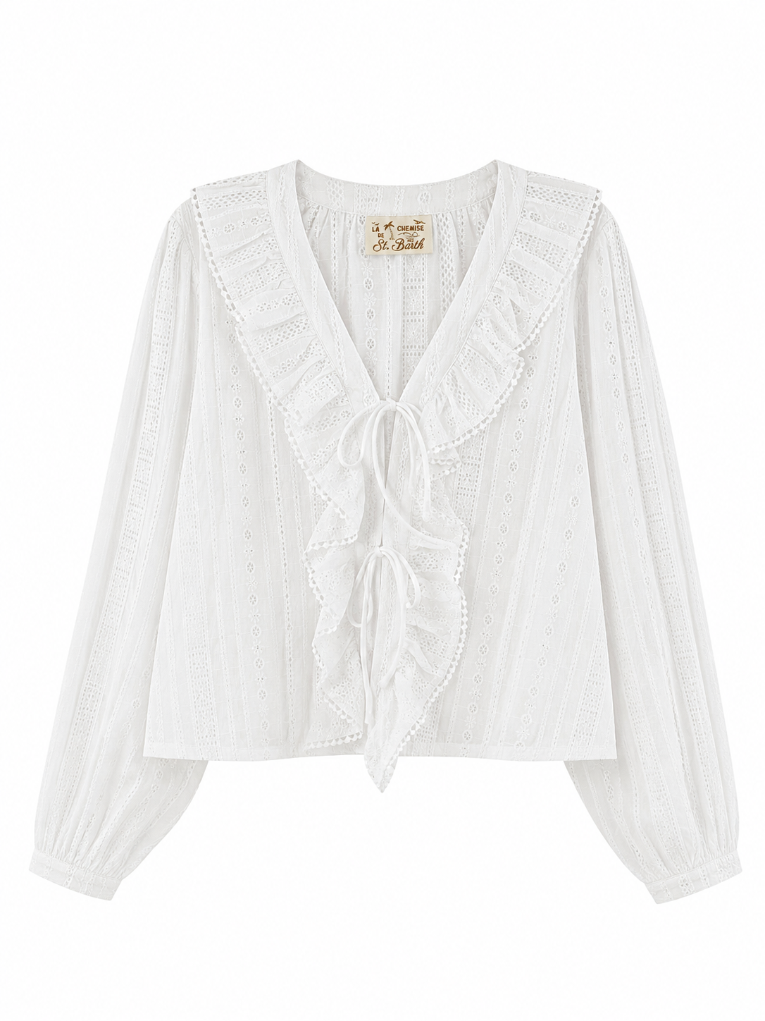 Evie camicia sangallo