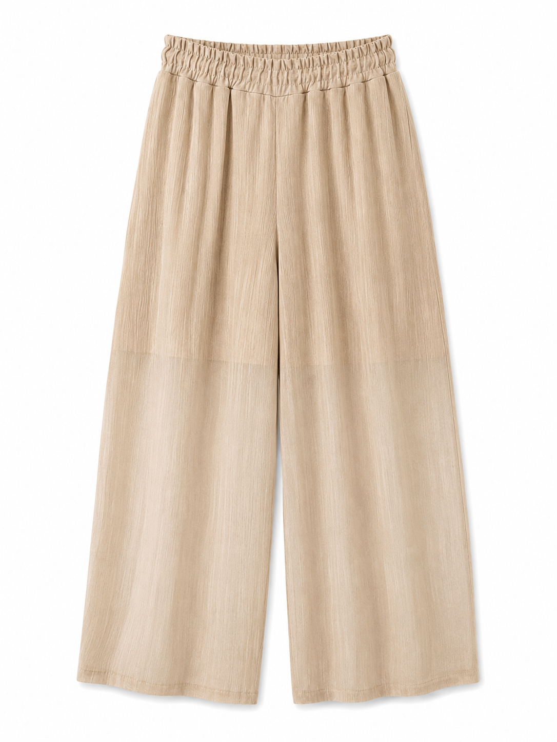 Pantalone largo Beige
