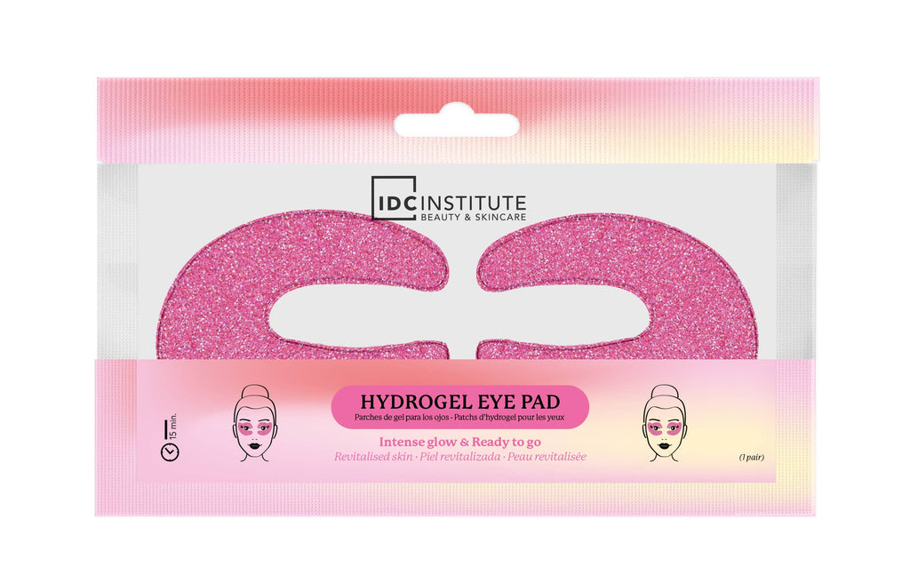 Idc Institute Cuscinetti per occhi glitterati a forma di C rosa