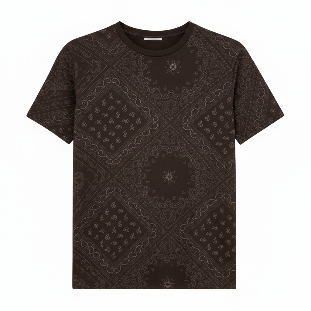 T-shirt bandana marrone