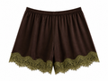 Short in raso e pizzo