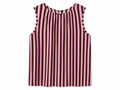 Top righe rosa/marrone