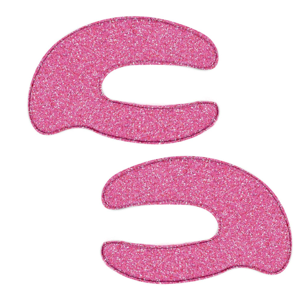 Idc Institute Cuscinetti per occhi glitterati a forma di C rosa