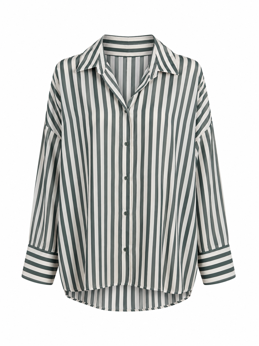 camicia righe verde