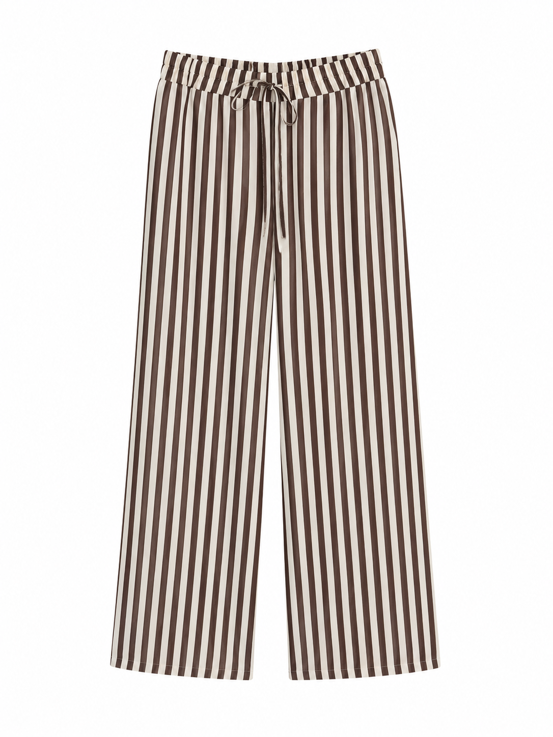 Pantalone righe marrone