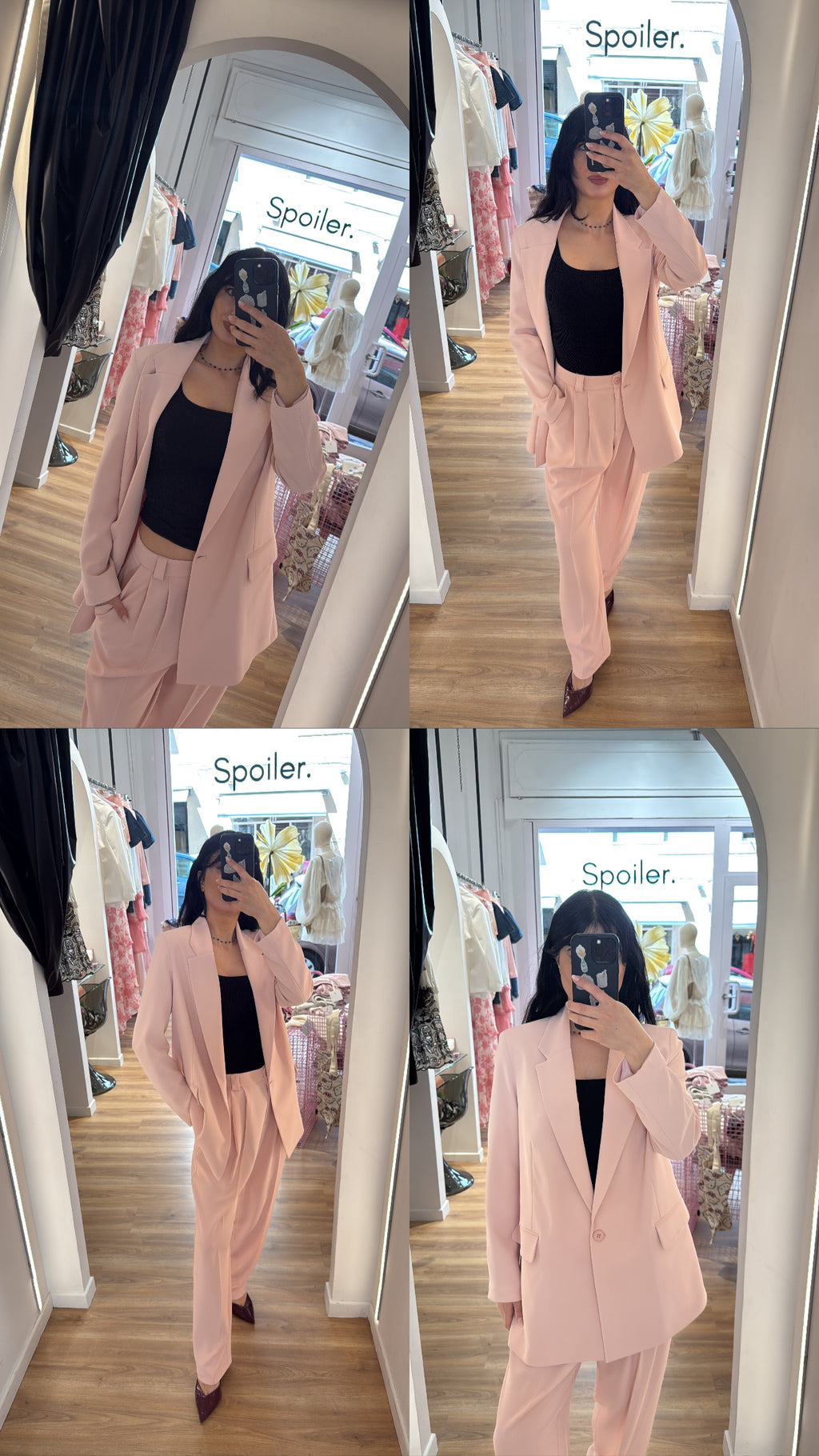 Pantalone completo rosa