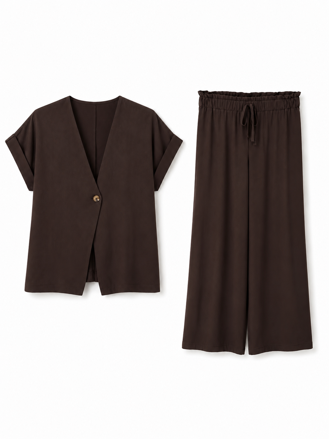 Set pantalone + blazer moro