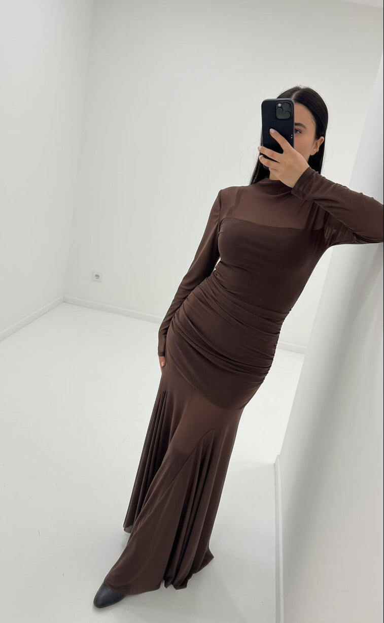 Vestito marrone