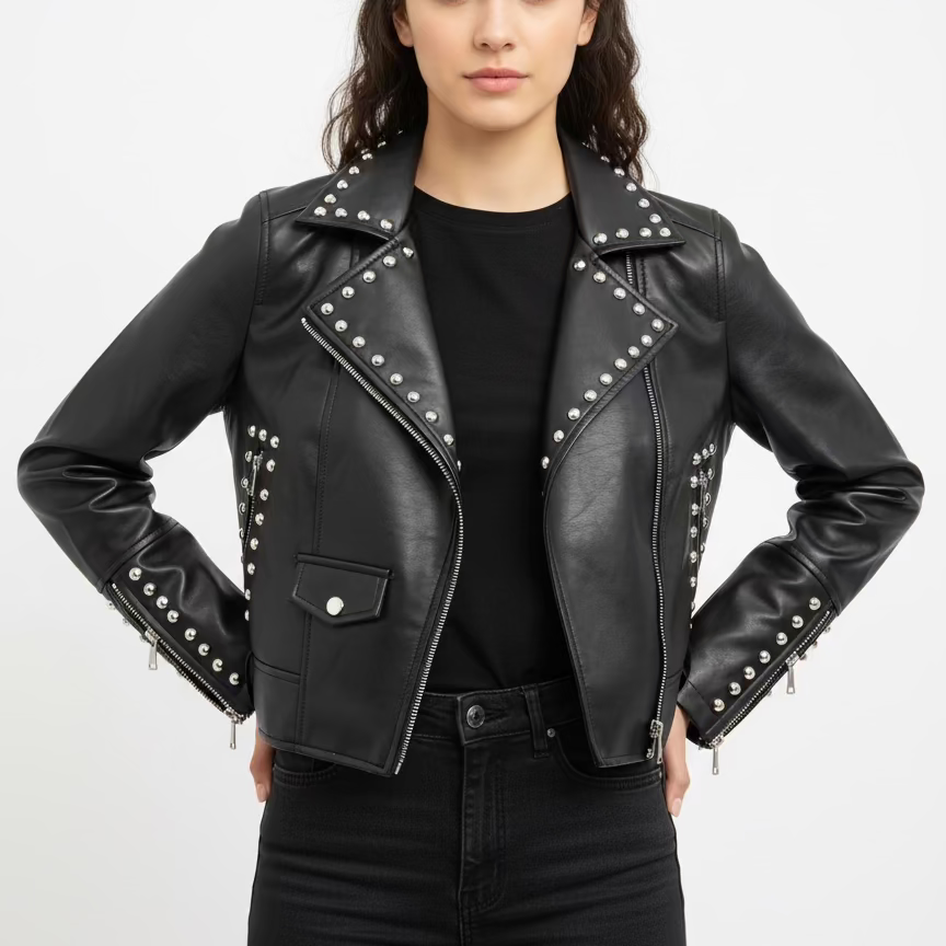 Jacket black pu