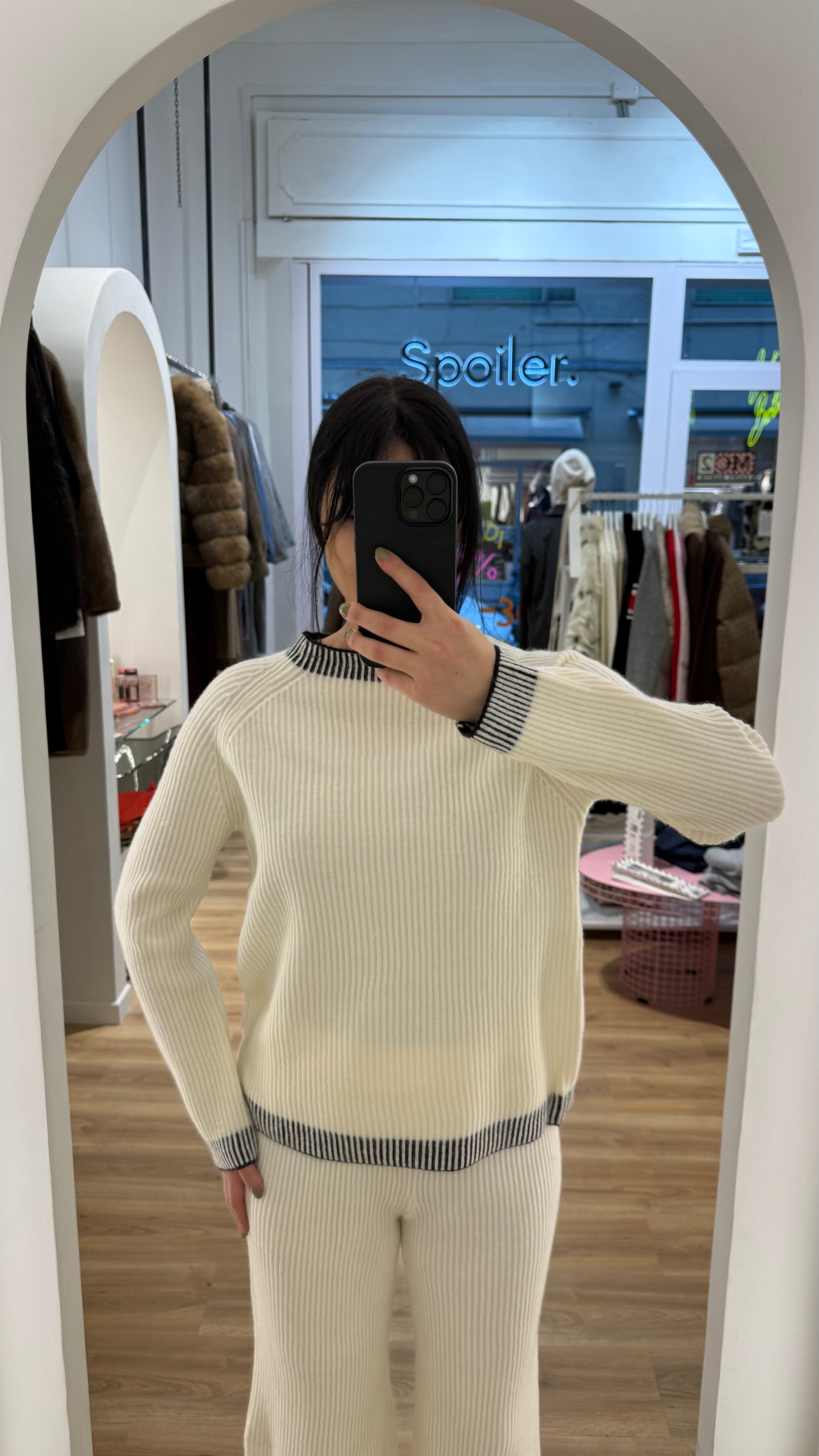 Completo in maglia Bianco