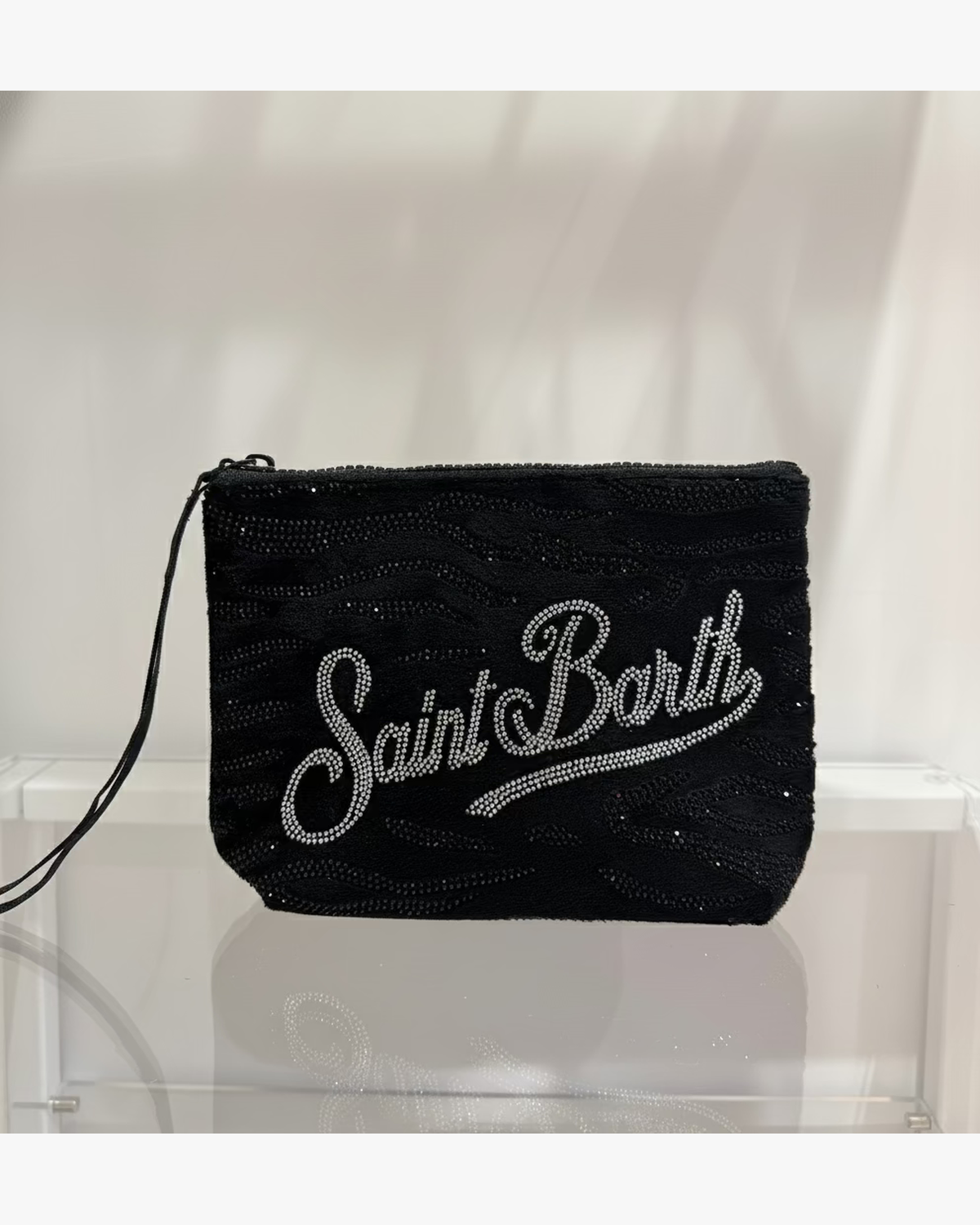 ALINE STRASS - Pochette effetto zebra