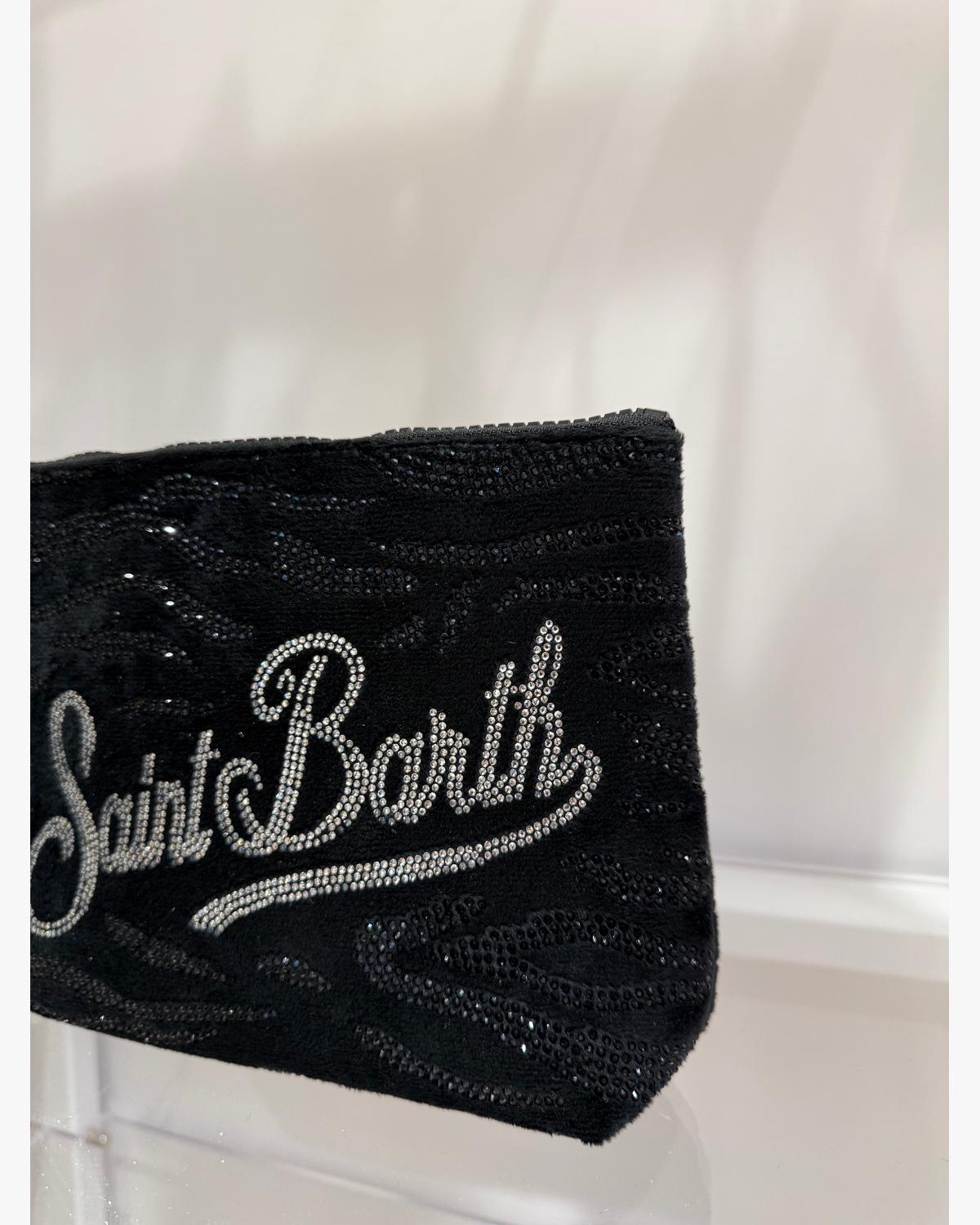 ALINE STRASS - Pochette effetto zebra