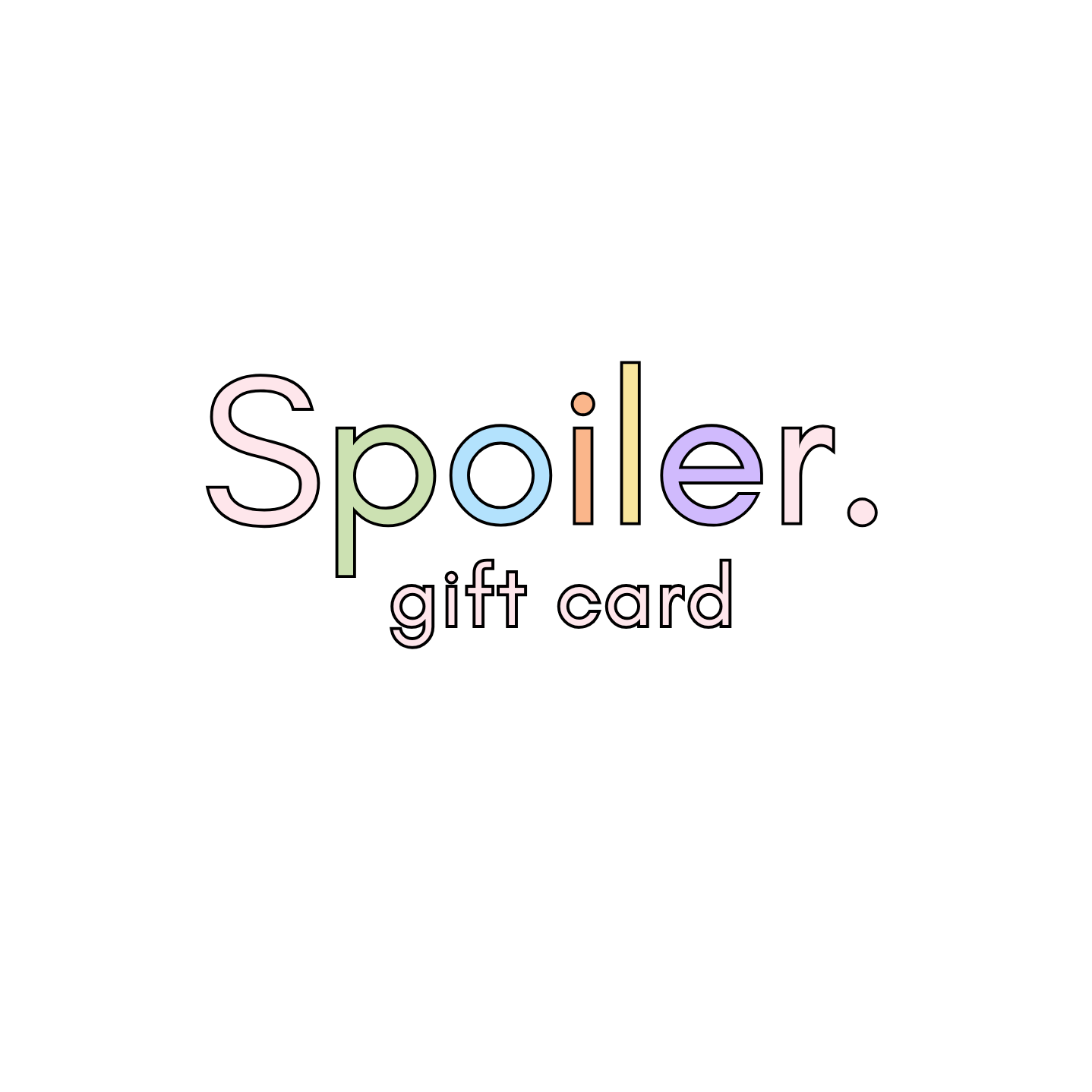 Gift Card Spoiler.