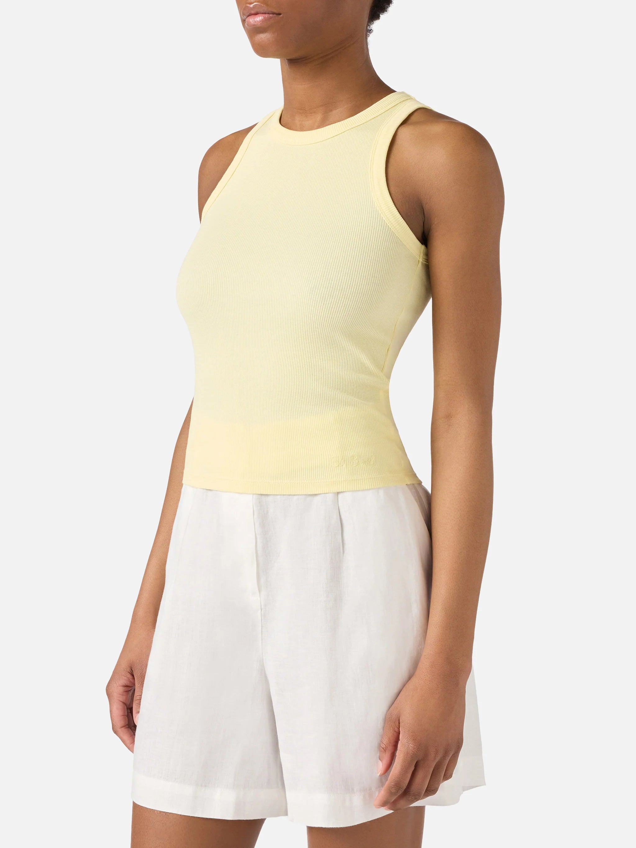Tank Top giallo pastello