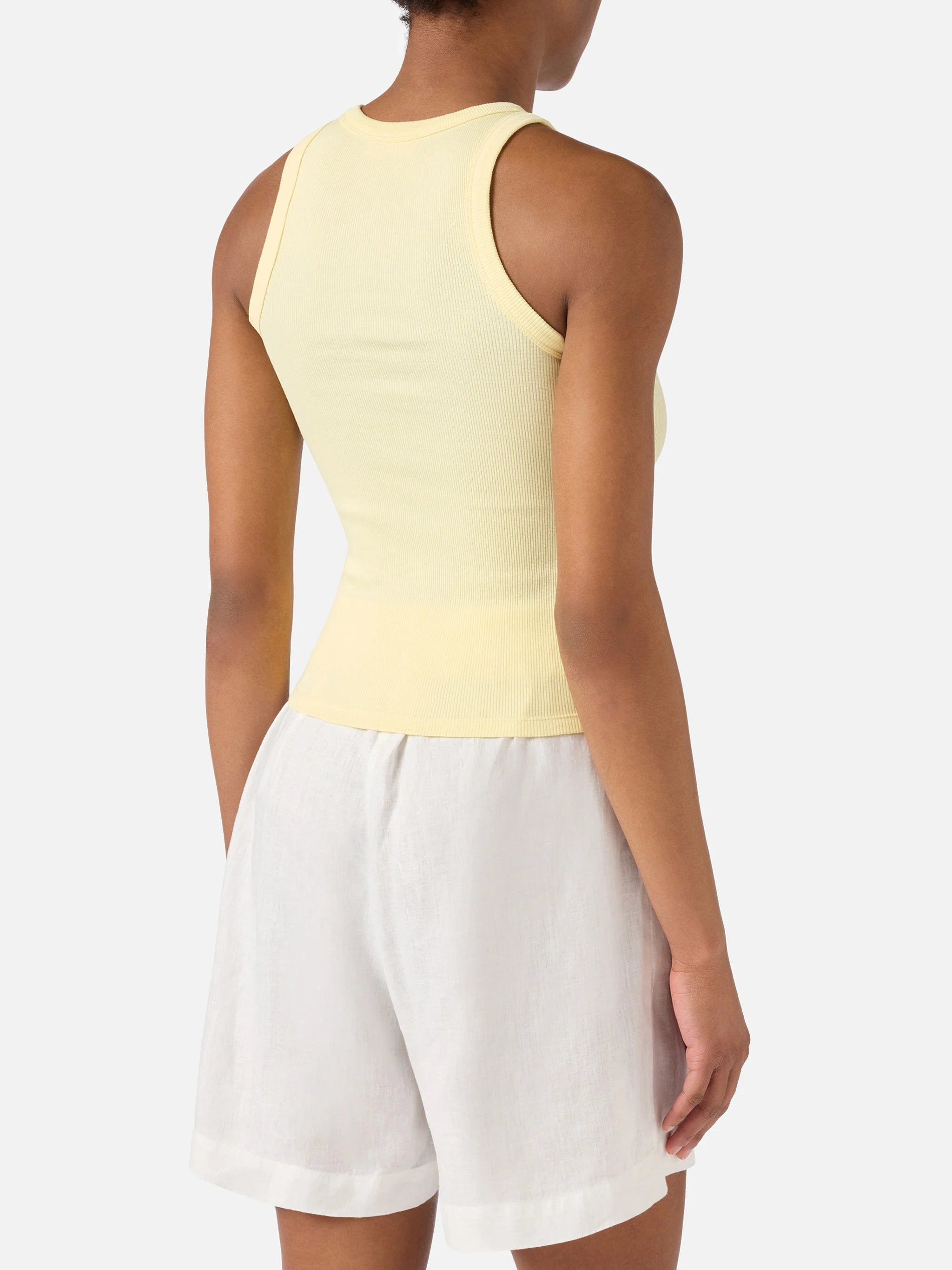 Tank Top giallo pastello