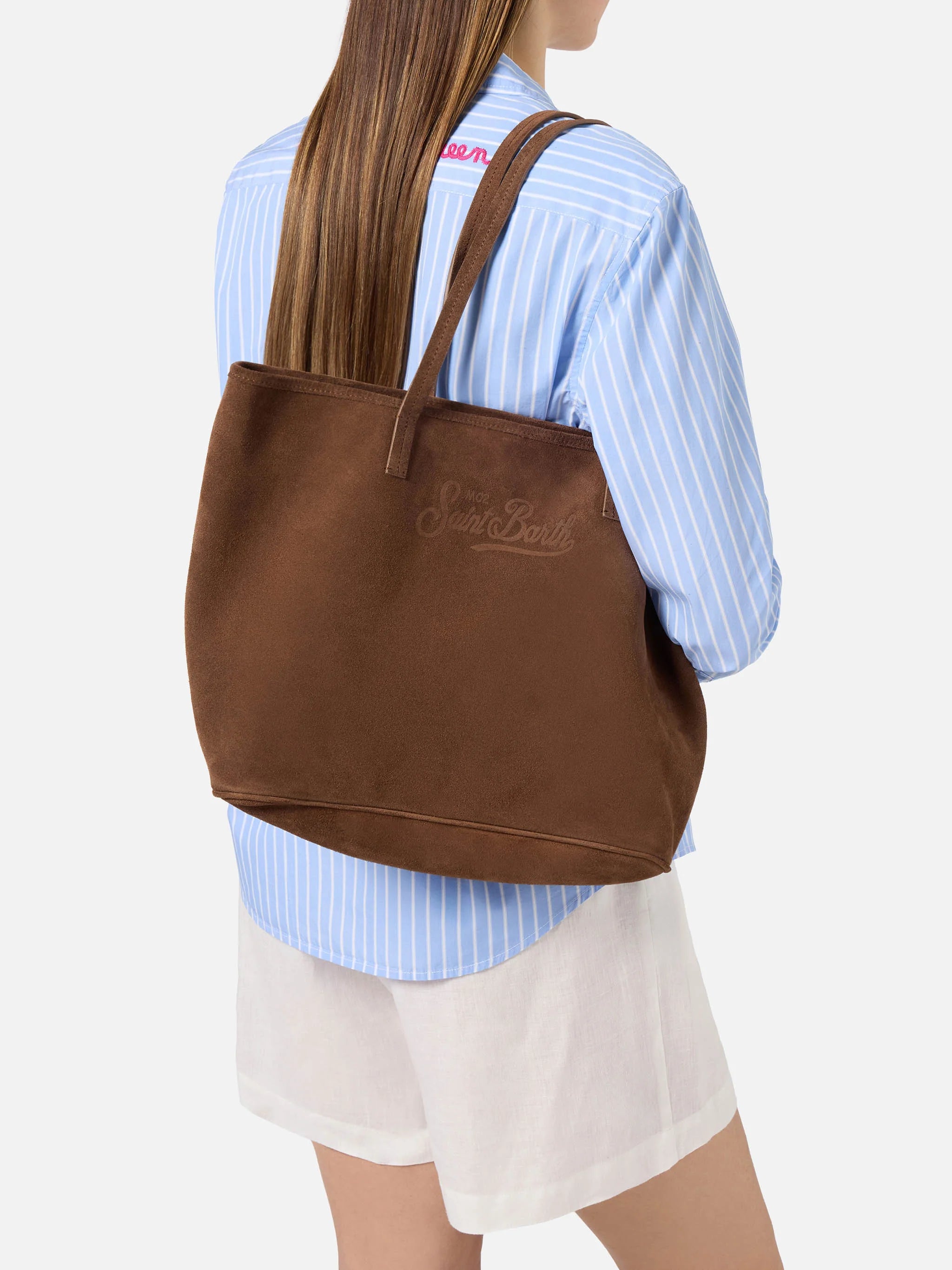 CITY BAG SUEDE - 18 BROWN