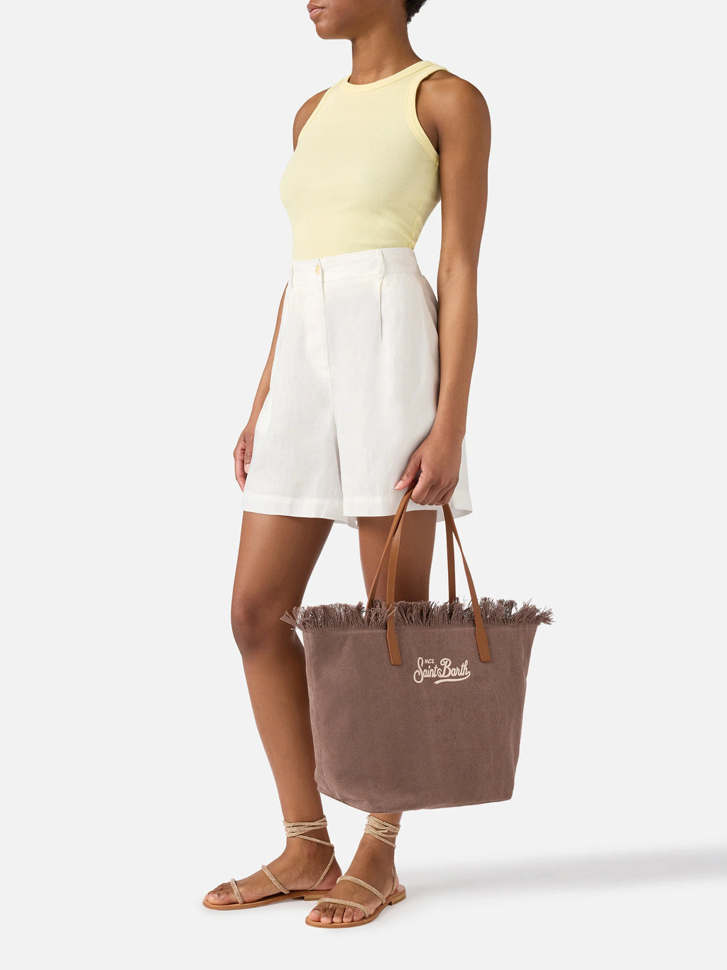 CITY BAG FRINGE - CANVAS 18 EMB