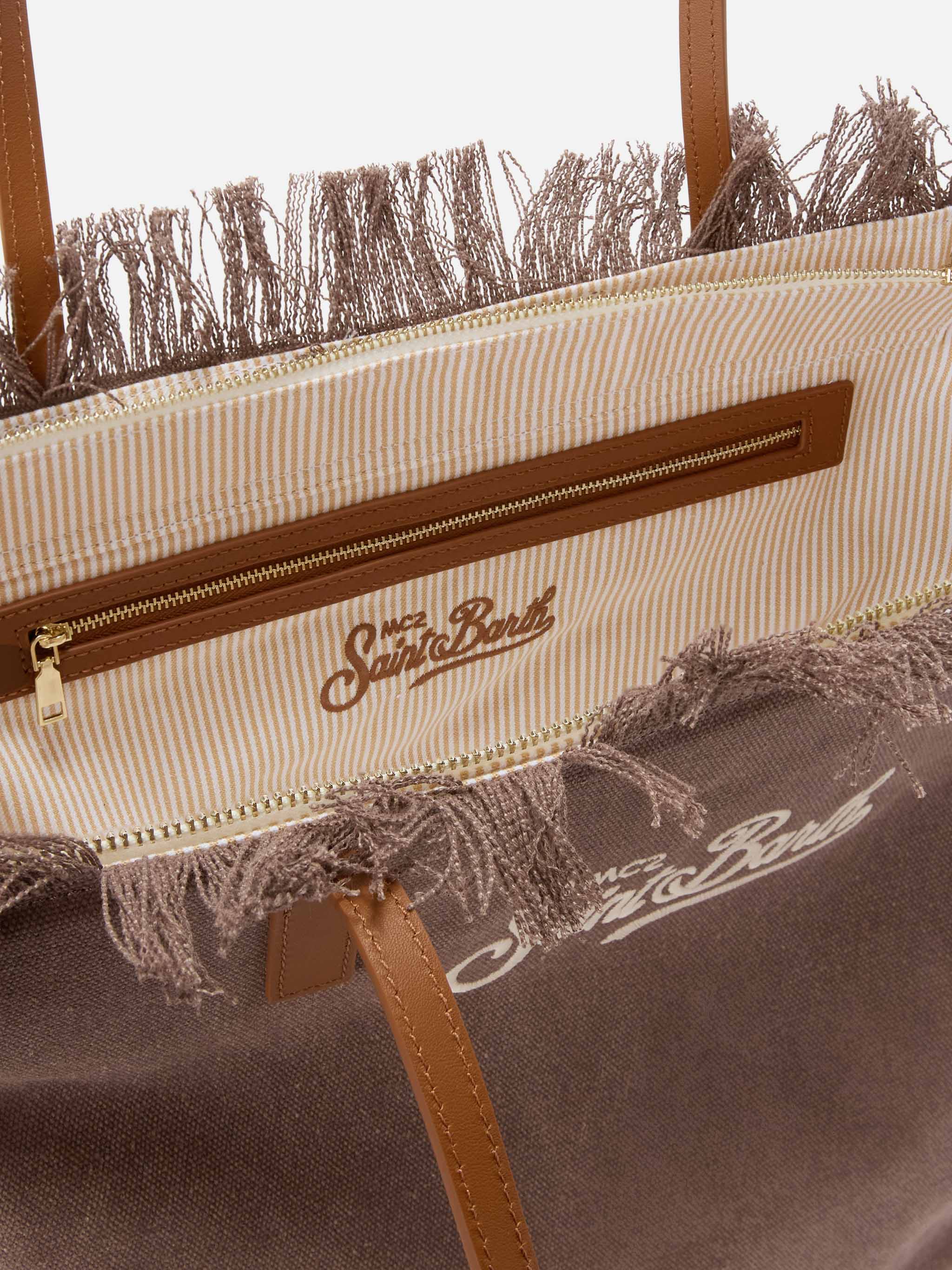 CITY BAG FRINGE - CANVAS 18 EMB