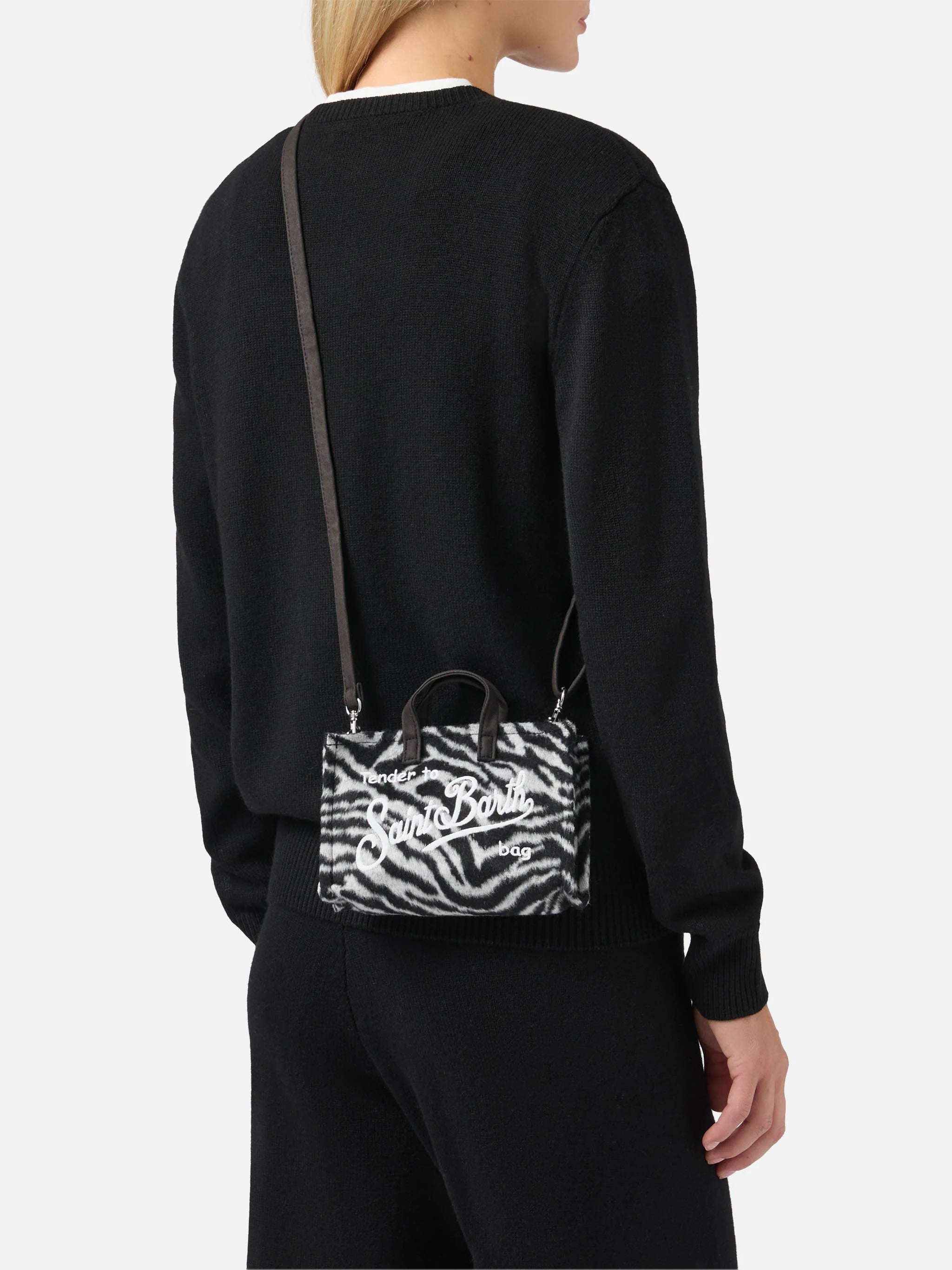 PHONE BAG FELT - Borsetta ZEBRATA