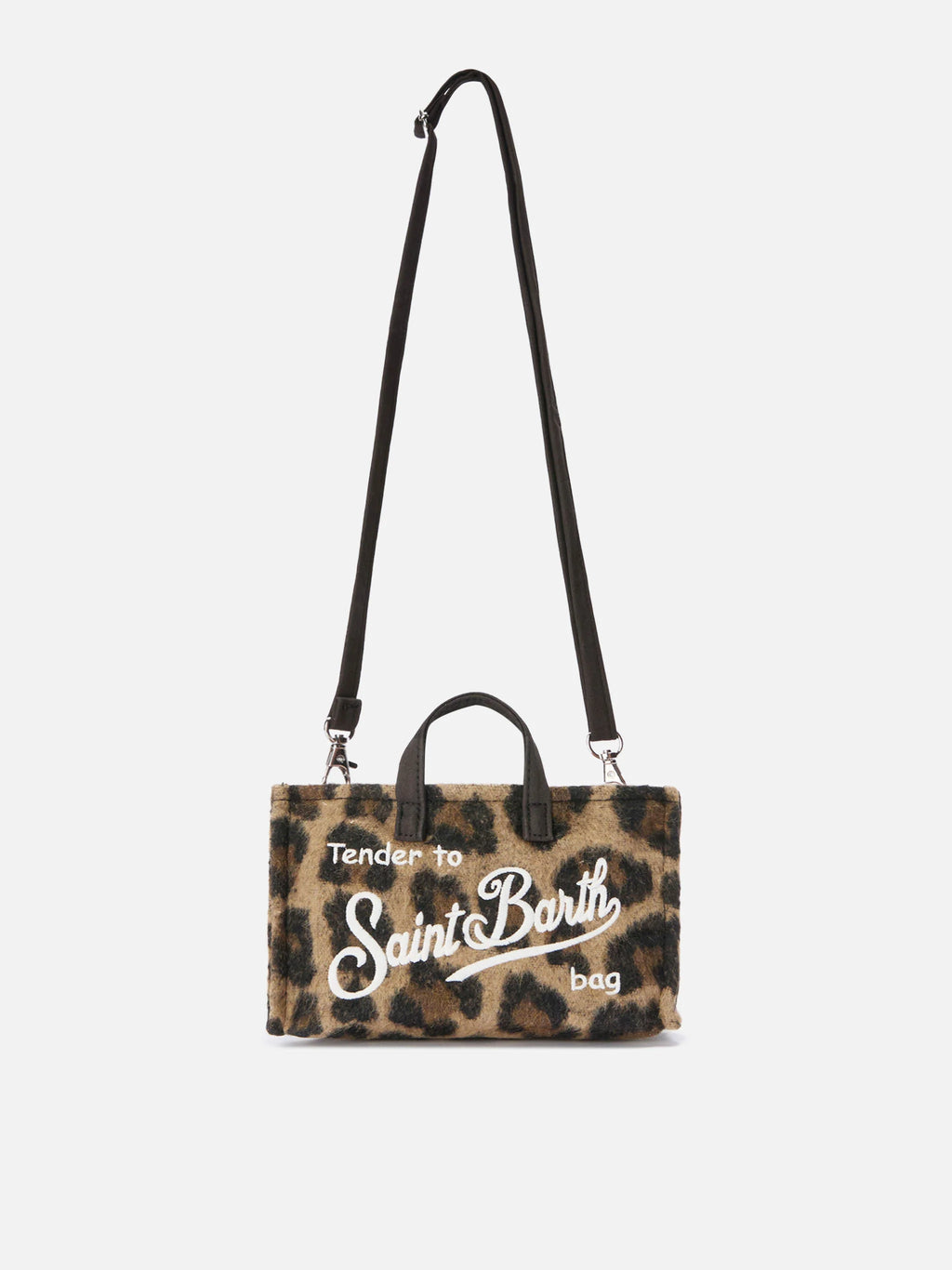 PHONE BAG FELT - Borsetta LEOPARDATA