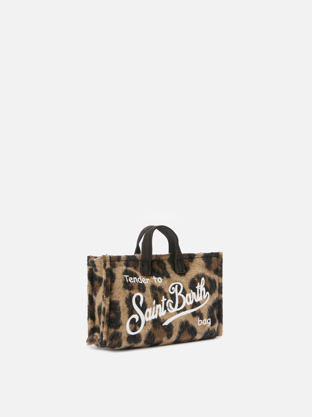 PHONE BAG FELT - Borsetta LEOPARDATA