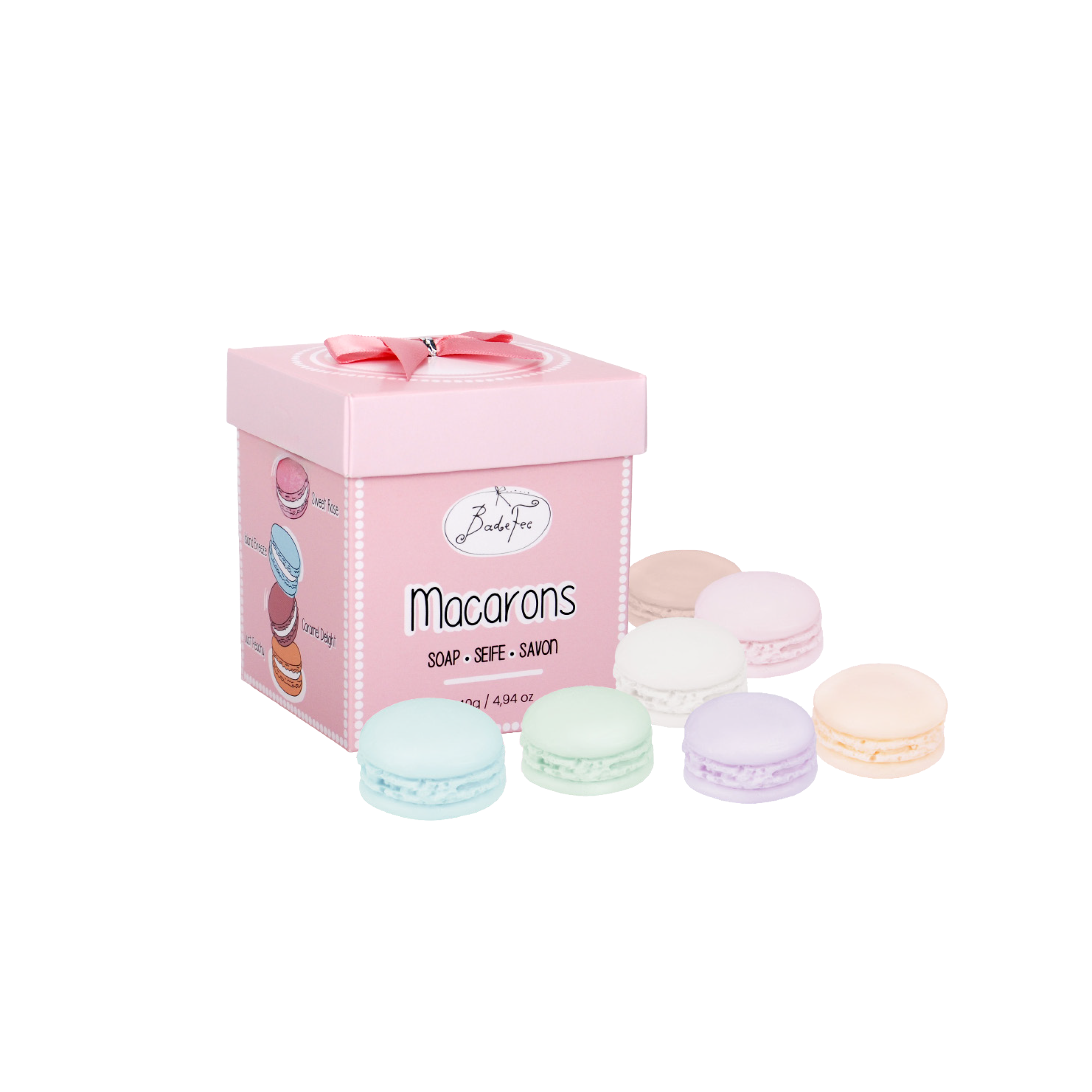 BadeFee Macarons di sapone nel set regalo